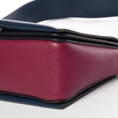 Celine Shiny Smooth Calfskin Medium Frame Shoulder Bag Steel Blue Plum 6 of 11