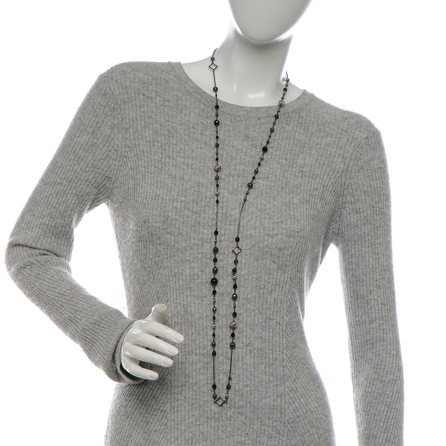 David Yurman Sterling Silver Black Onyx Hematite Elements Chain Necklace 2 of 6