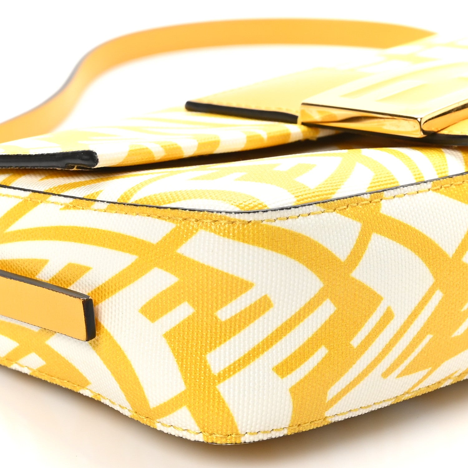 Fendi X SARAH COLEMAN Glazed Canvas Vitello King FF Vertigo Mini