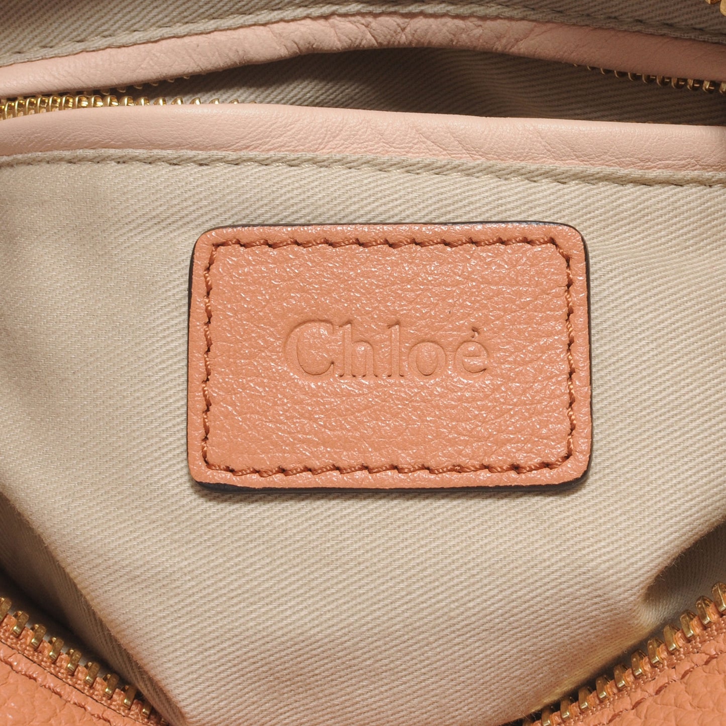 Leather Small Paraty Tote Salmon