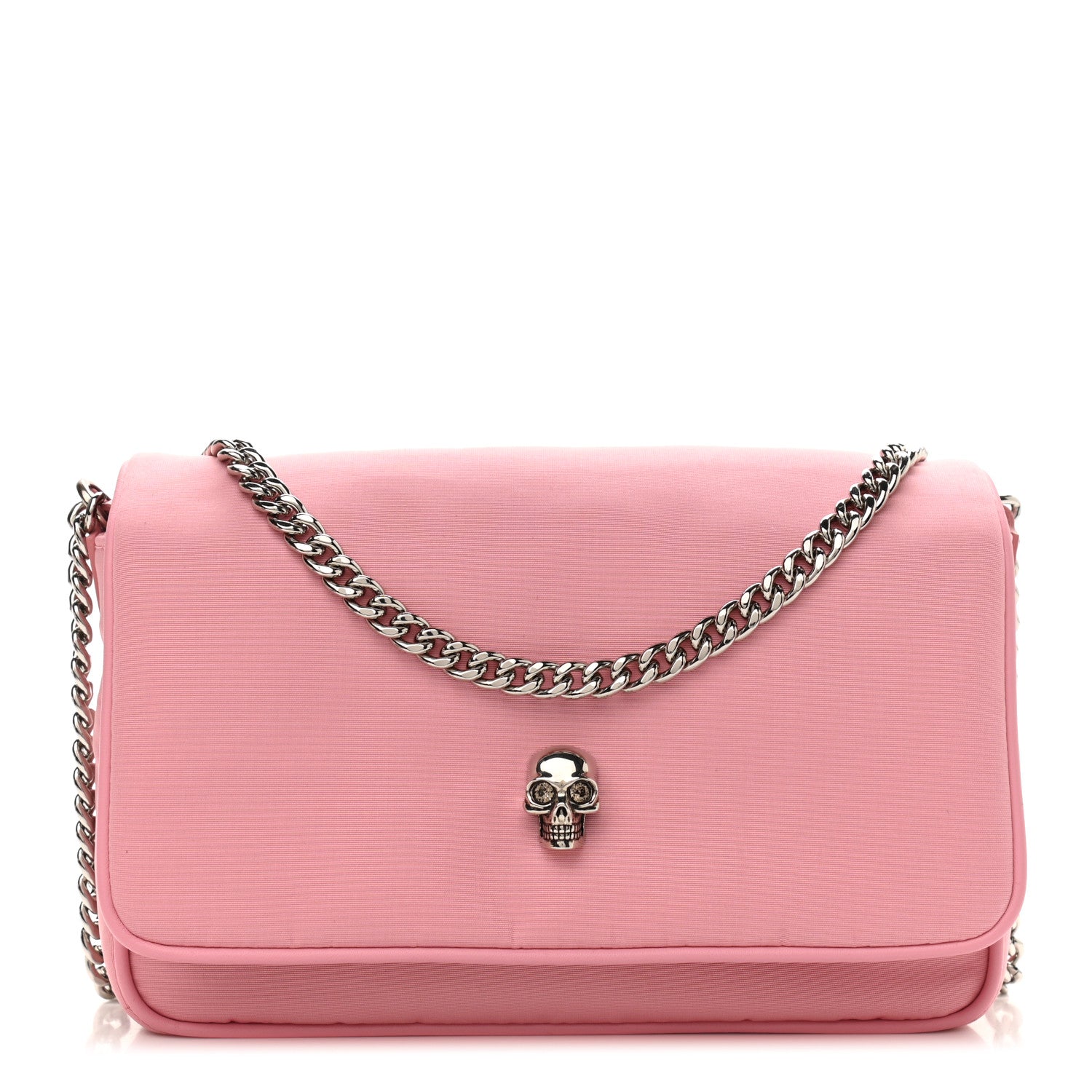 Alexander McQueen Nylon Skull Camera Crossbody Bag Pink 1 of 11