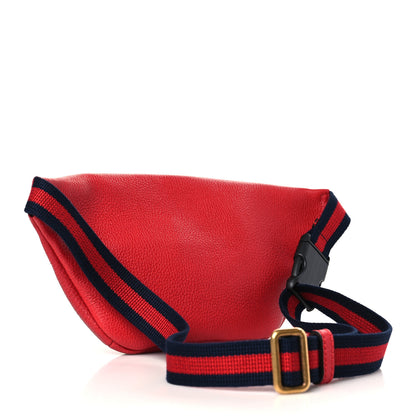 Gucci Grained Calfskin Small Logo Belt Bag Hibiscus Red 3 of 9