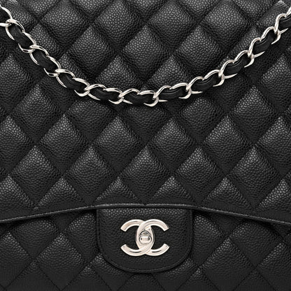 Chanel Caviar Quilted Maxi Single Flap Black 8 of 15