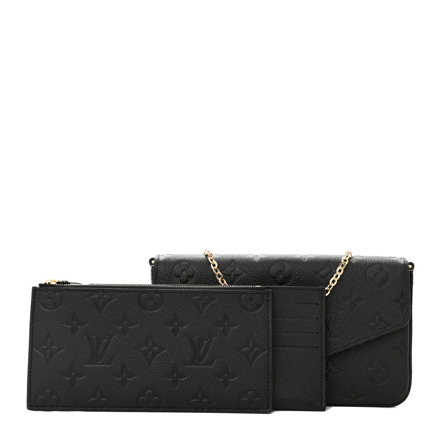 Empreinte Pochette Felicie Chain Wallet Black
