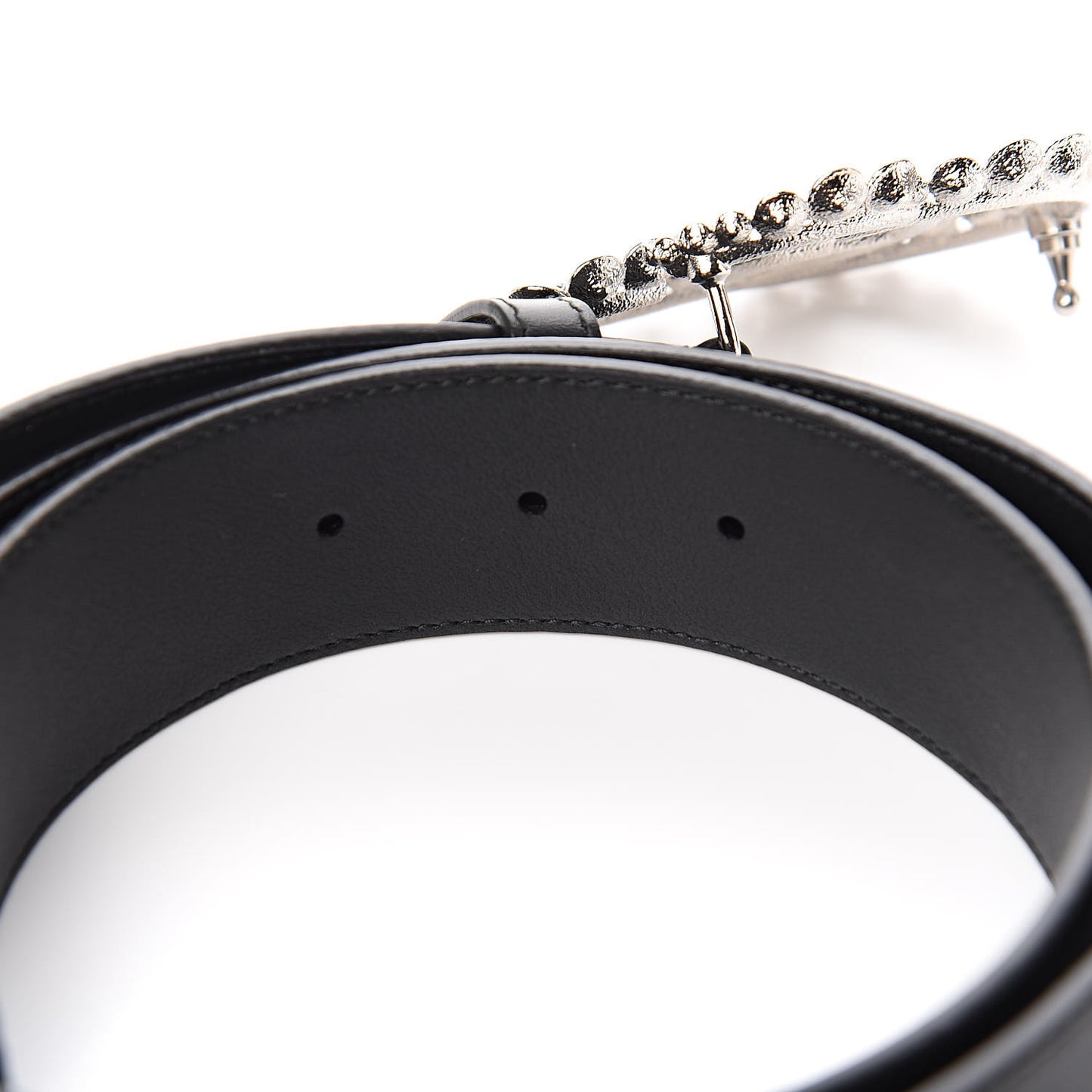 Calfskin Crystal Double G 40mm Belt 100 40 Black