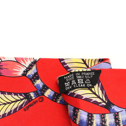 Hermes Silk The Savana Dance Twilly Rouge Parme Corail 3 of 3