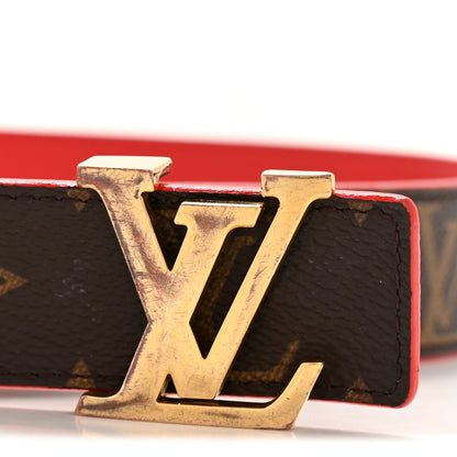 Louis Vuitton Monogram 30mm LV Initiales Reversible Belt 80 32 Coquelicot 8 of 9