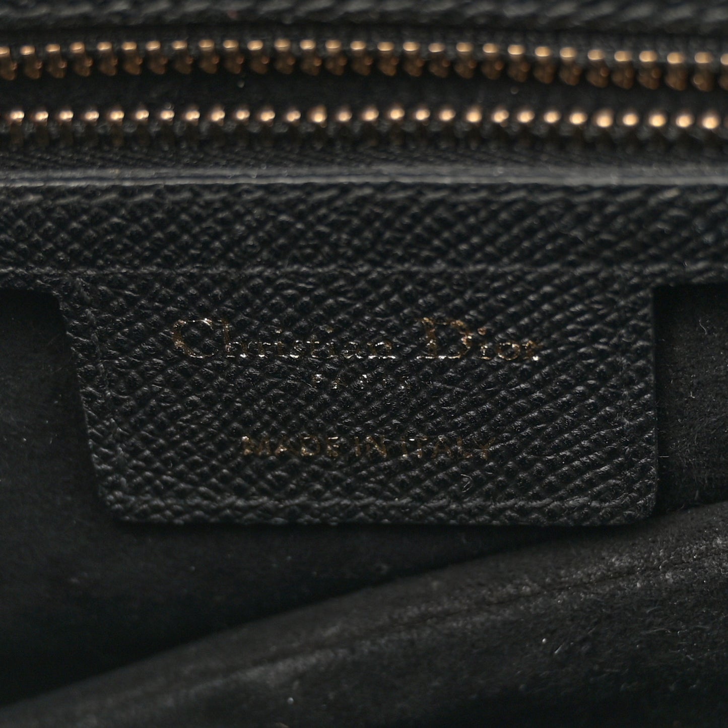 Grained Calfskin Saddle Bag Black