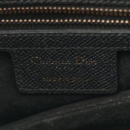 Christian Dior Grained Calfskin Saddle Bag Black 6 of 15
