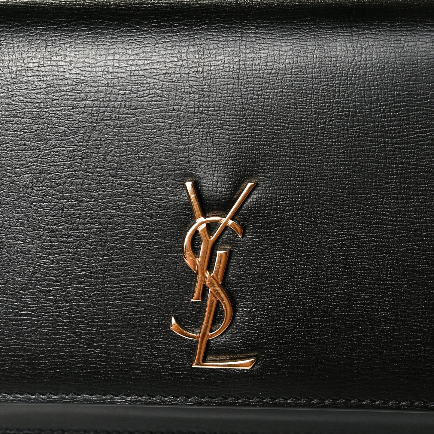 Smooth Calfskin Monogram Phone Holder Crossbody Black