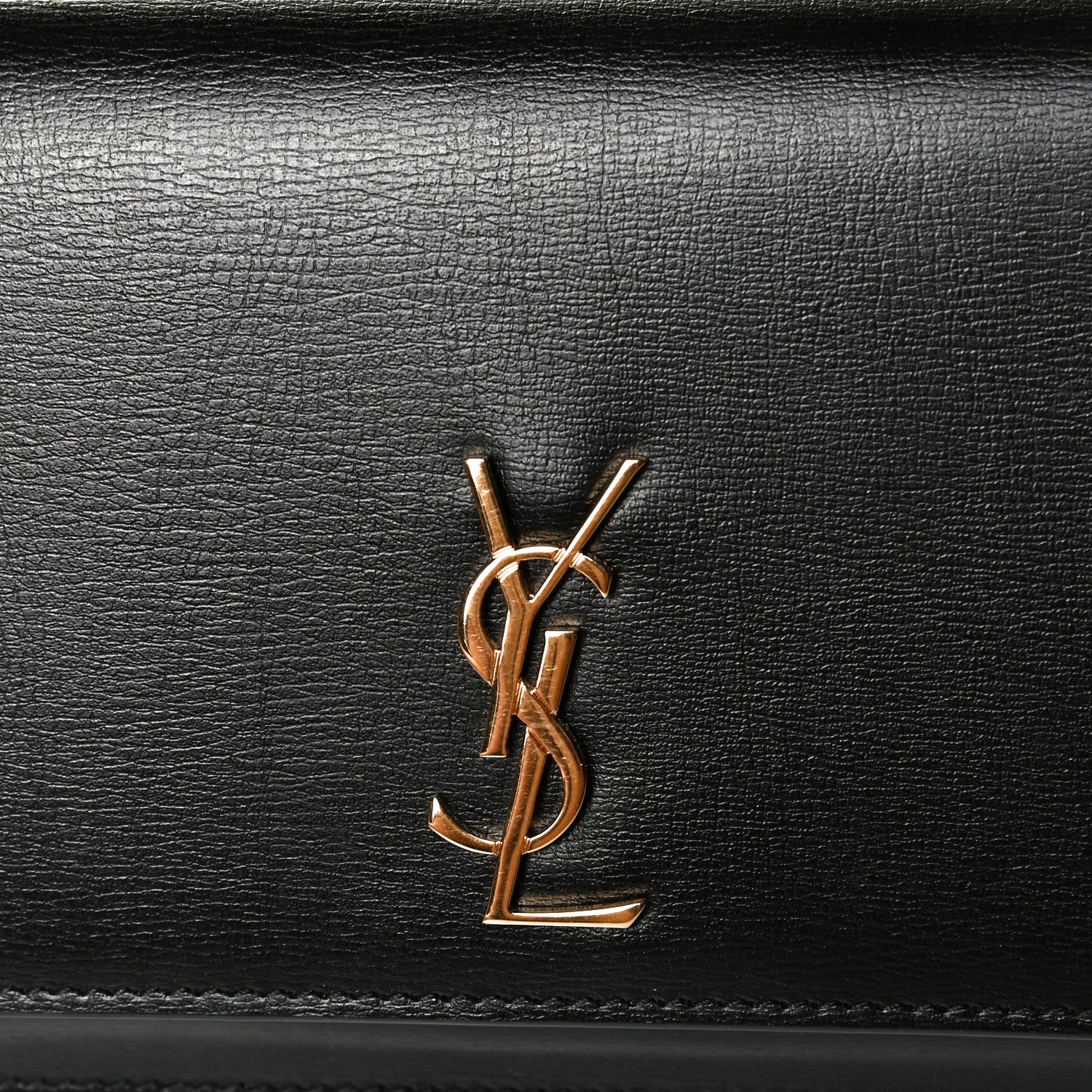 Saint Laurent Smooth Calfskin Monogram Phone Holder Crossbody Black 5 of 5