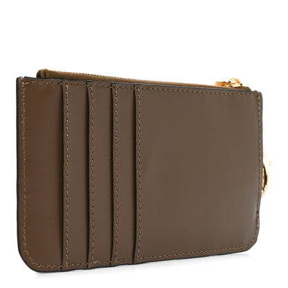 Fendi Vitello Soft F is Fendi Bi-Color FF 1974 Embossed Key Case Pouch Maya Black 3 of 8