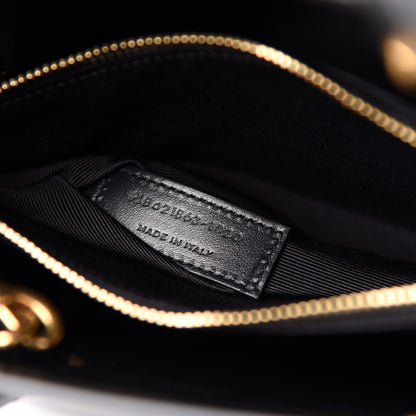 Saint Laurent Calfskin Crocodile Embossed Baby Sac De Jour Black 8 of 11