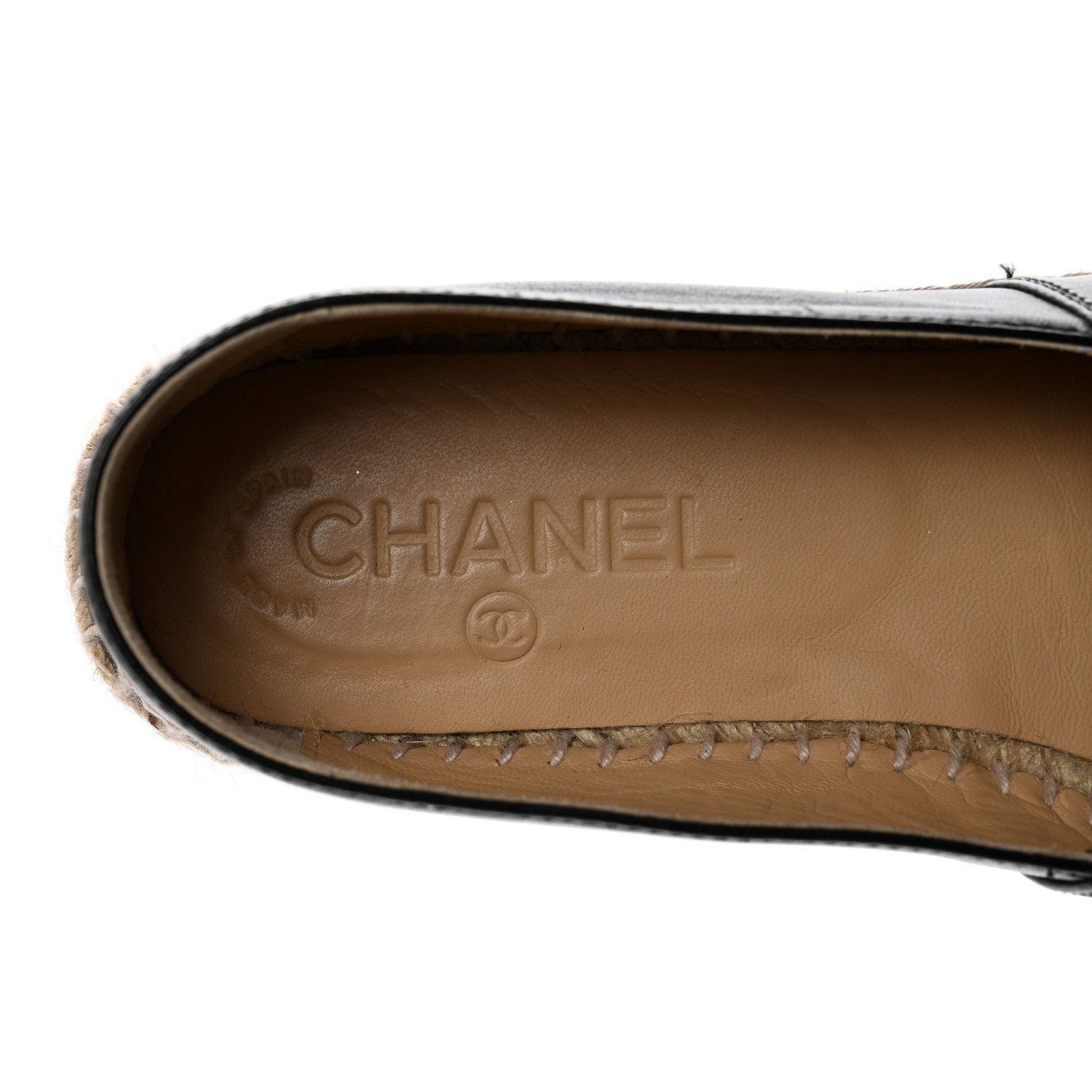 Chanel Lambskin CC Espadrilles 38 Black 7 of 14