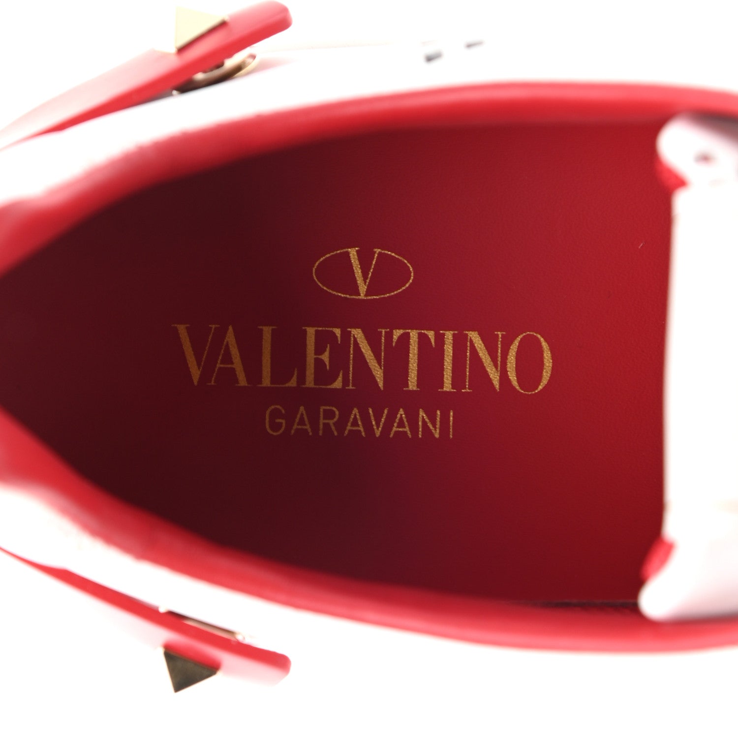Valentino Garavani Calfskin Womens Backnet Sneakers 37 White Rosso Valentino 7 of 9
