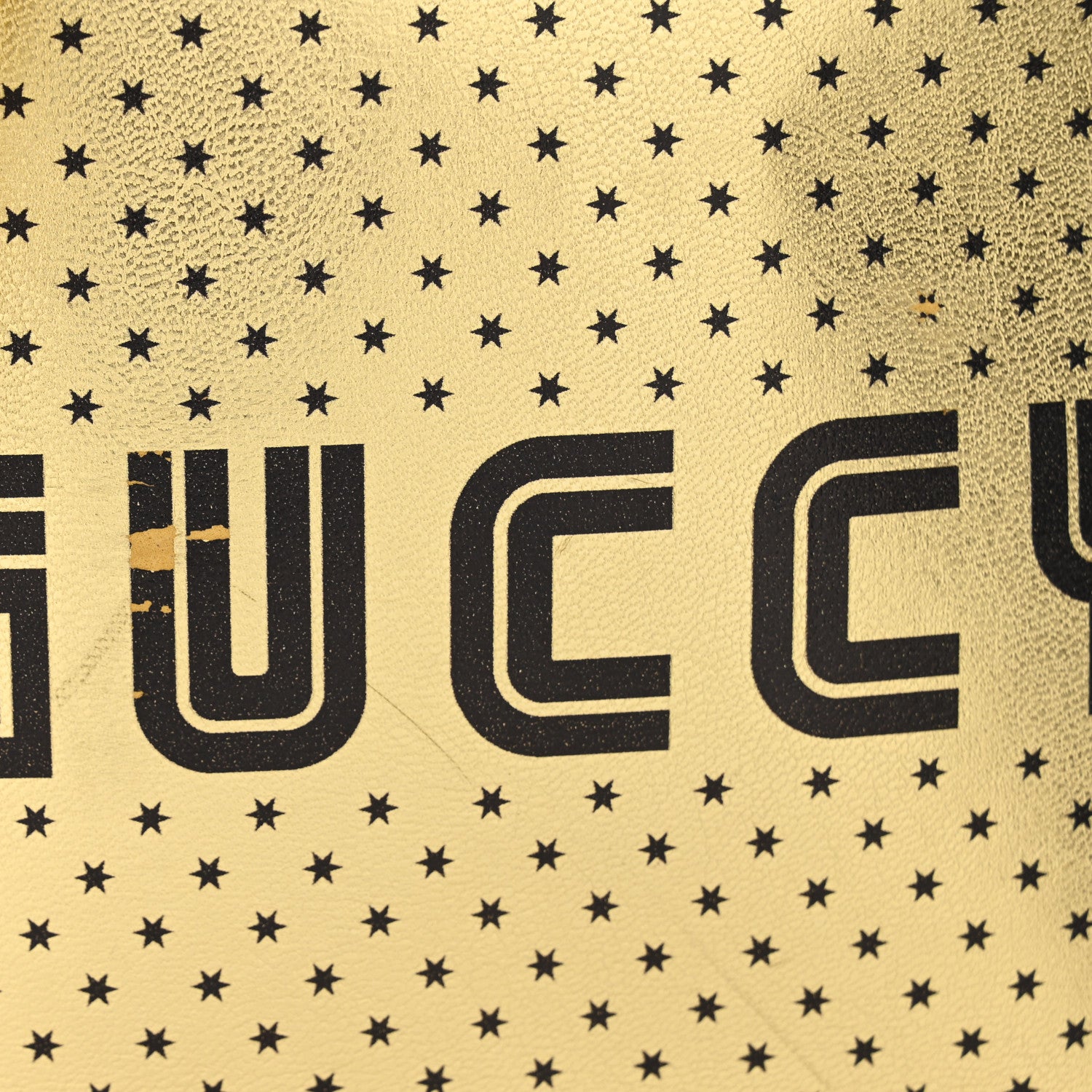 Gucci X SEGA Calfskin GUCCY Stars Mini Dome Shoulder Bag Gold 11 of 11