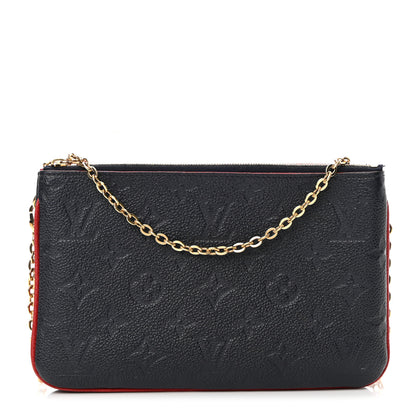 Louis Vuitton Empreinte Double Zip Pochette Marine Rouge 1 of 12