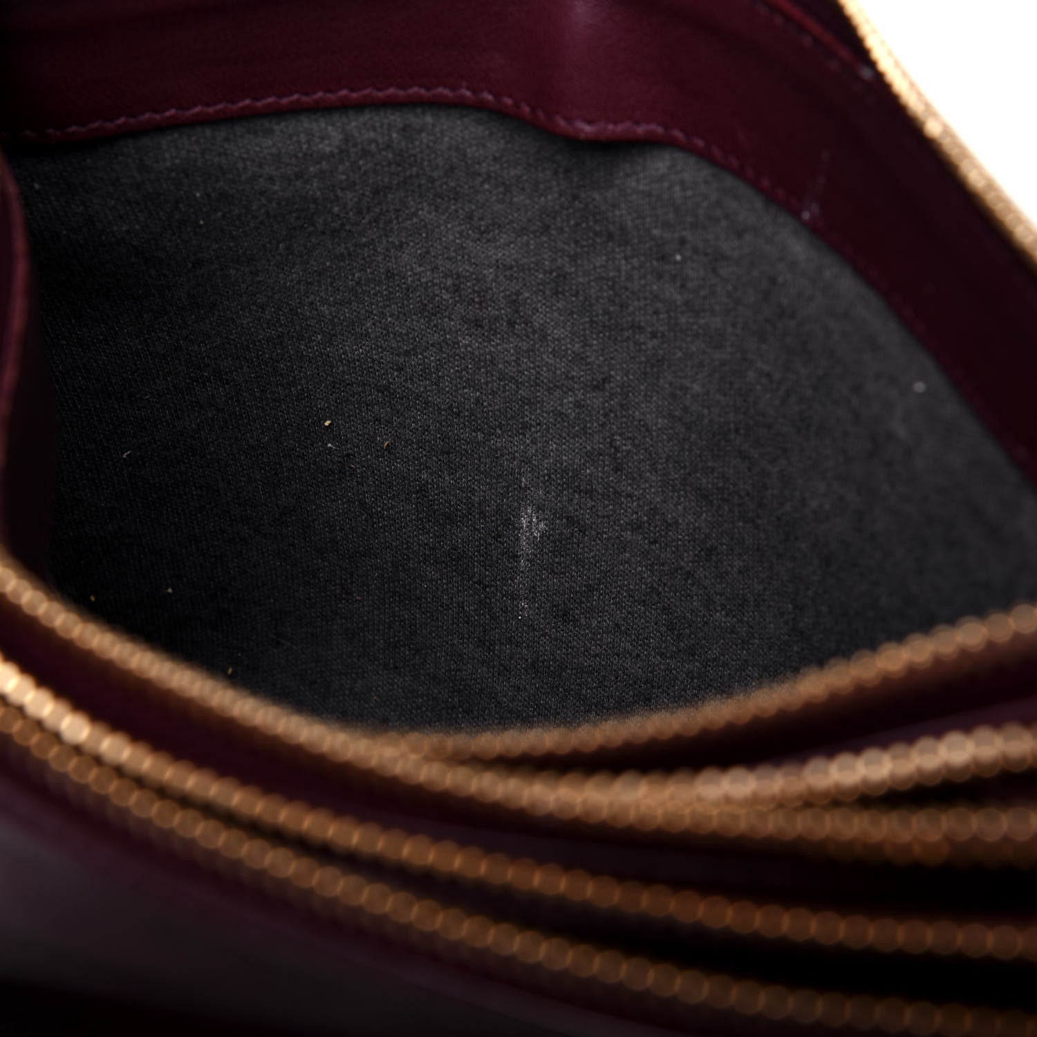 Celine Lambskin Large Trio Crossbody Bag Burgundy 13 of 21