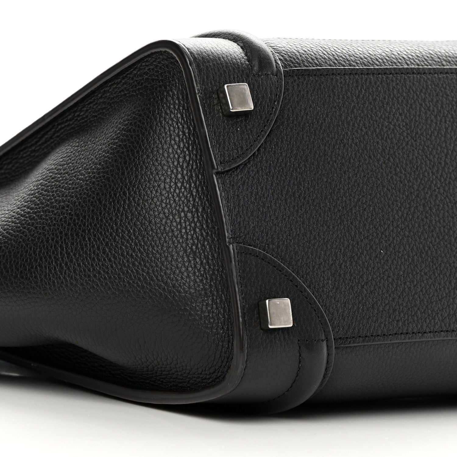Celine Drummed Calfskin Micro Luggage Black 11 of 14