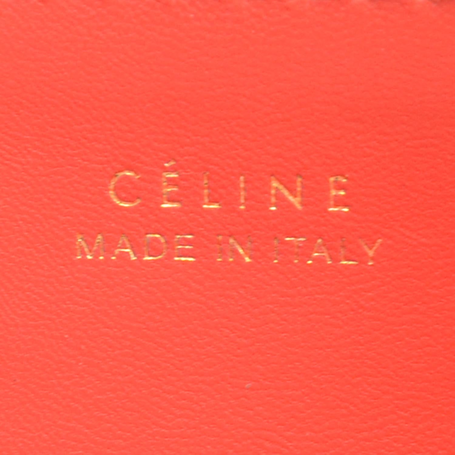 Celine Grained Calfskin Continental Wallet Red 6 of 9
