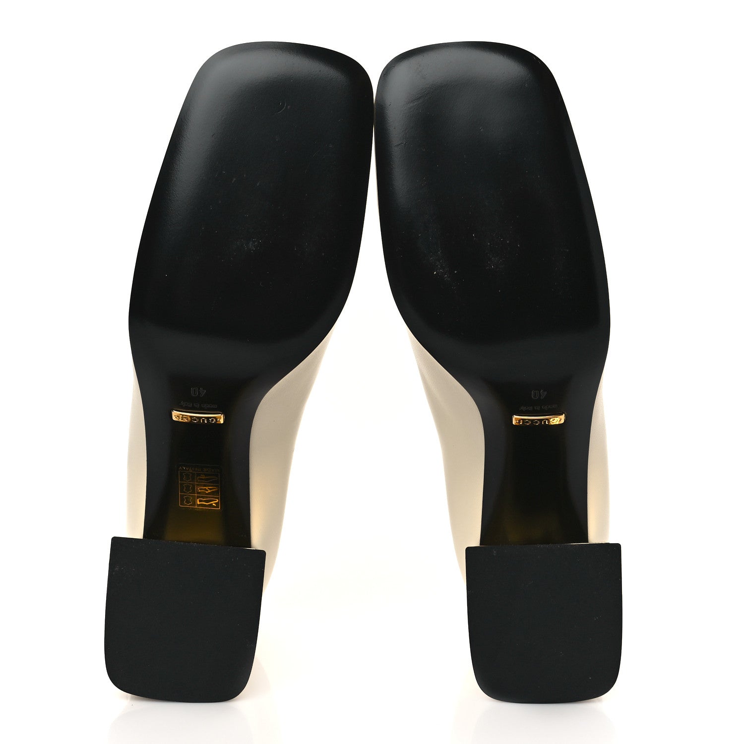 Gucci Malaga Kid Horsebit 75mm Pumps 40 Mystic White 5 of 8