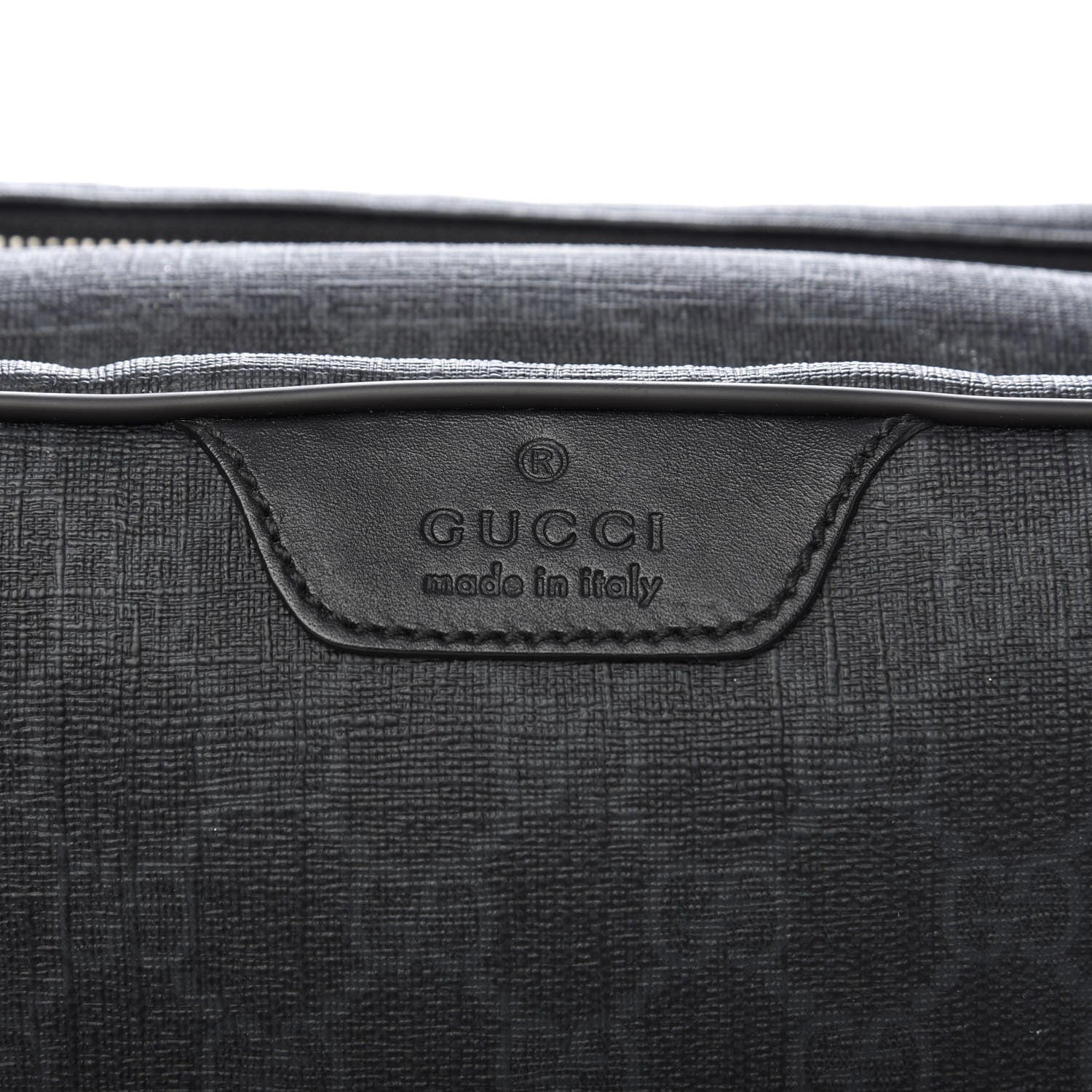Gucci GG Supreme Monogram Toiletry Case Black Grey 3 of 13