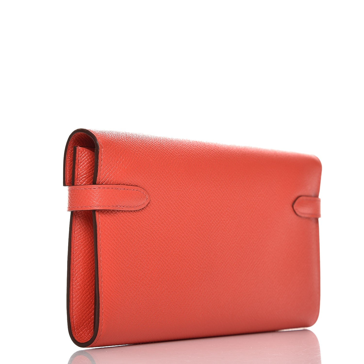 Hermes Epsom Kelly Longue Wallet Rose Jaipur 3 of 13