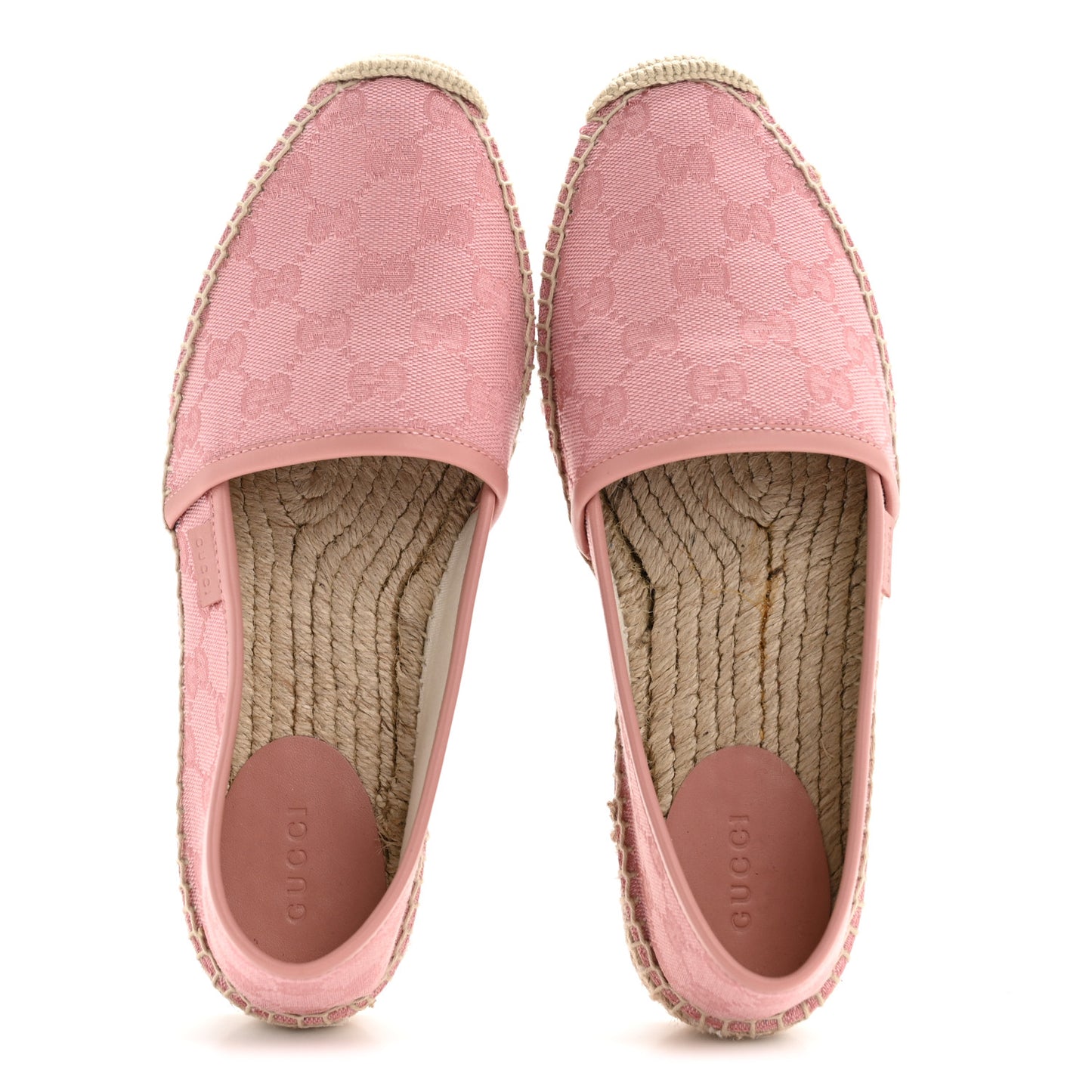 Monogram Espadrilles 37.5 Soft Pink