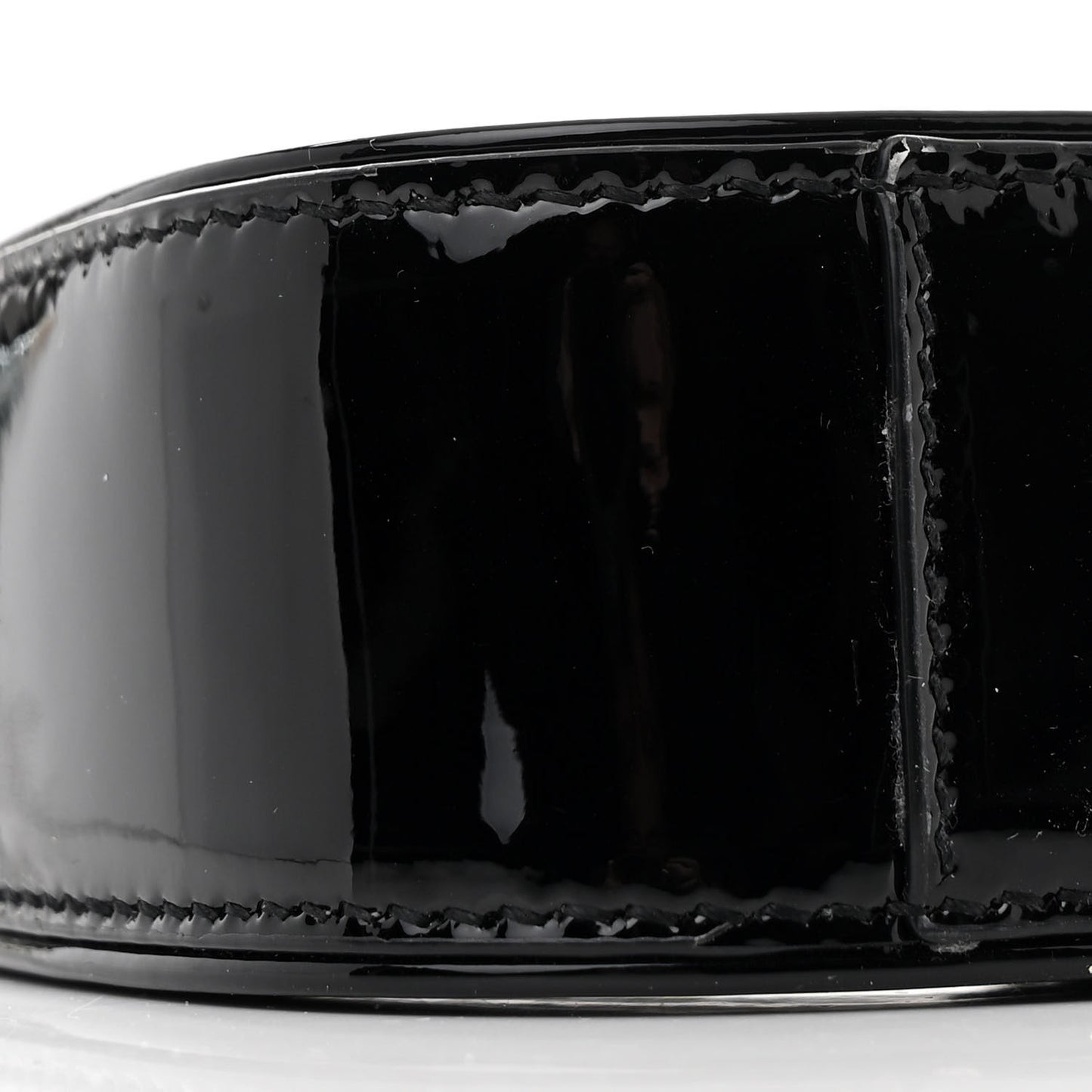 Patent Calfskin Le 5 A 7 Mini Hobo Black