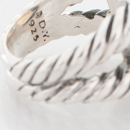 David Yurman Sterling Silver Citrine 14mm Albion Ring 55 7.25 5 of 6