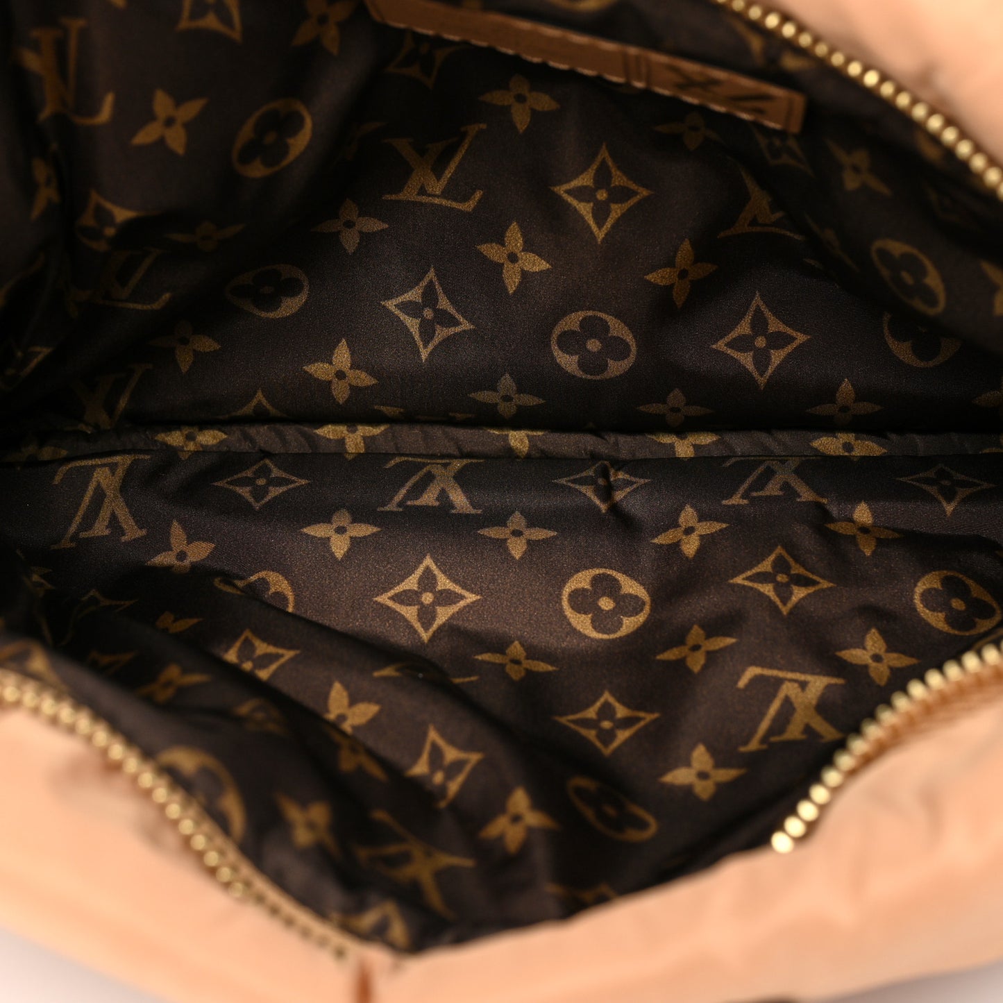 Econyl Monogram Pillow Maxi Multi Pochette Accessories Kaki Beige