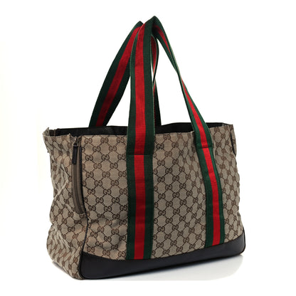 Gucci Monogram Web Dog Carrier Dark Brown 3 of 12