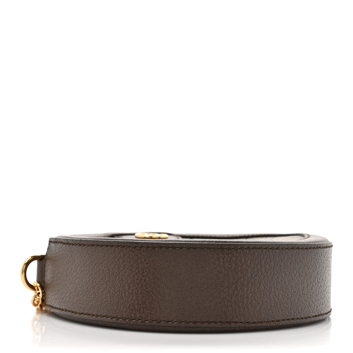 Gucci GG Supreme Monogram Web Mini Ophidia Round Shoulder Bag Brown 4 of 11