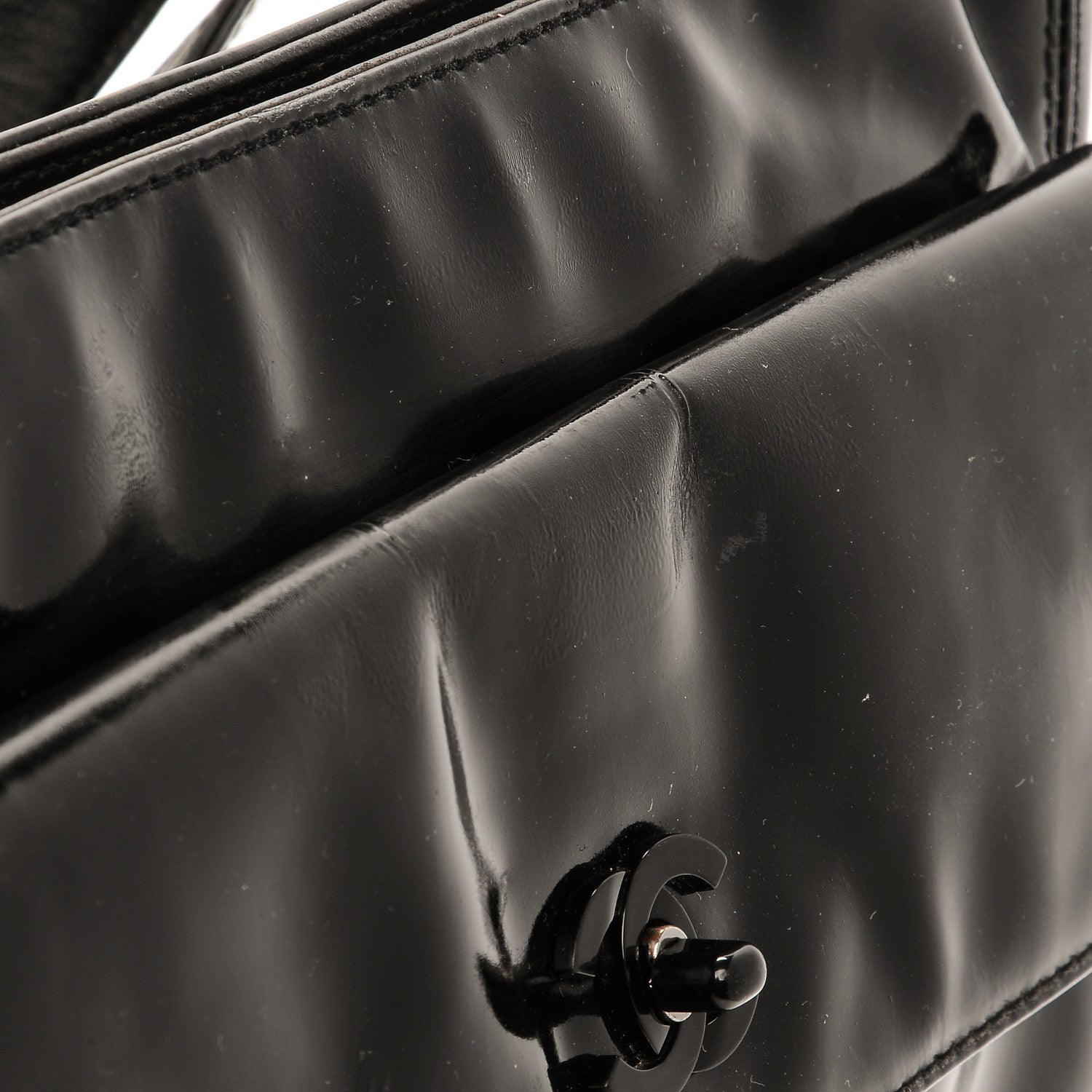 Chanel Patent CC Flap Tote Black 12 of 12