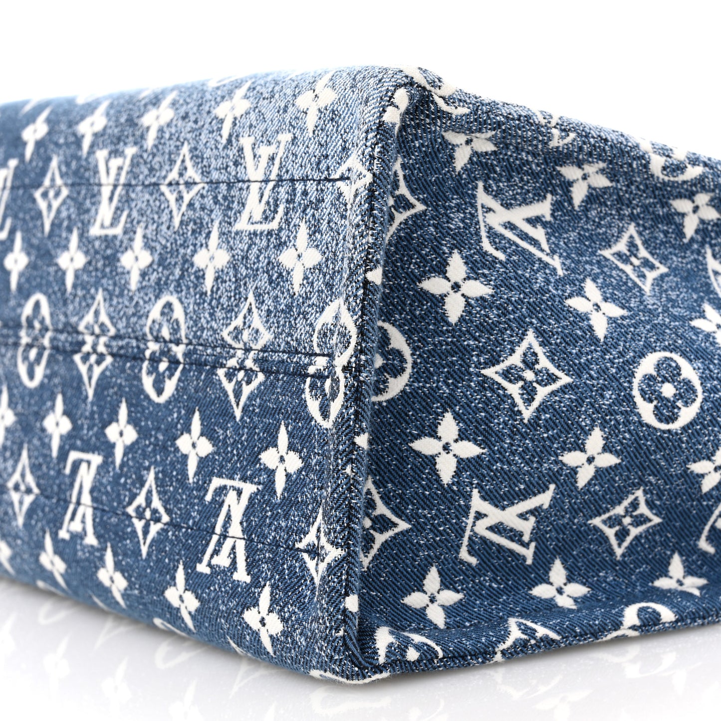 Monogram Jacquard Denim Onthego MM Bleu