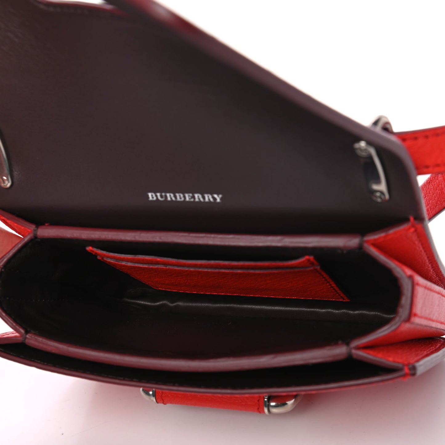Goatskin Mini D-Ring Bag Bright Red