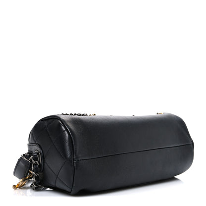 Chanel Calfskin Chain 20s Signature Bowling Bag Black 4 of 10