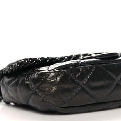 Chanel Metallic Aged Calfskin Mini Chain Me Flap Dark Grey 9 of 10