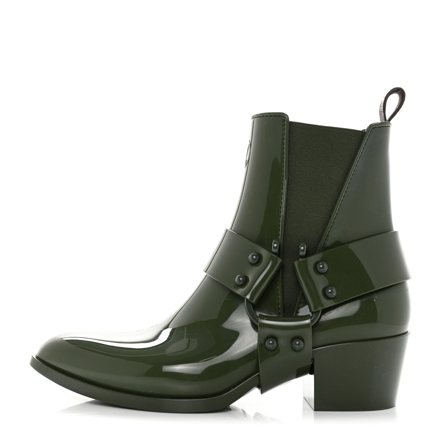 Louis Vuitton Rubber Monogram Rhapsody Ankle Boots 39 Kaki 1 of 8