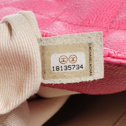 Chanel Crumpled Grained Calfskin Drawstring Tote Pink 12 of 15