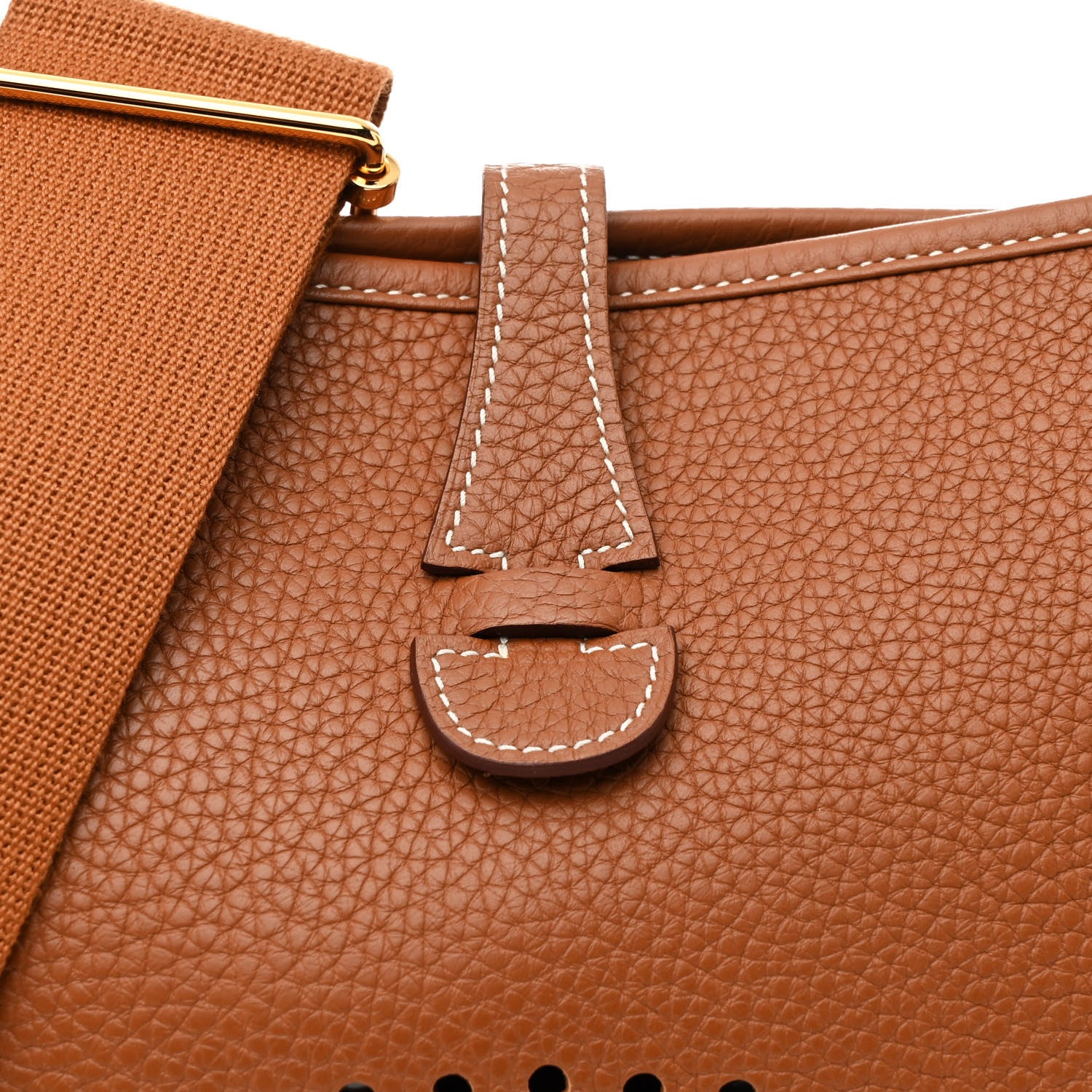Hermes Taurillon Clemence Evelyne III PM Gold 8 of 11