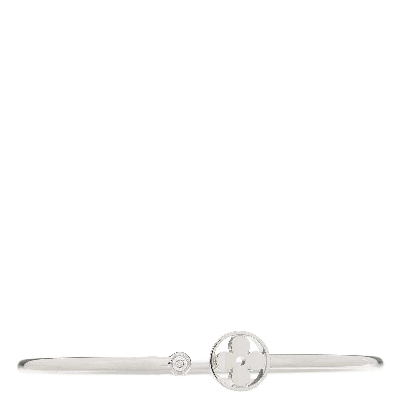 18K White Gold Diamond Idylle Blossom Twist Bracelet