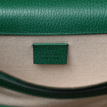 Gucci Pebbled Calfskin Small Dionysus Shoulder Bag Emerald 6 of 14