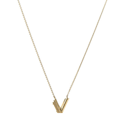 Louis Vuitton LV And Me Letter V Necklace Gold 1 of 7