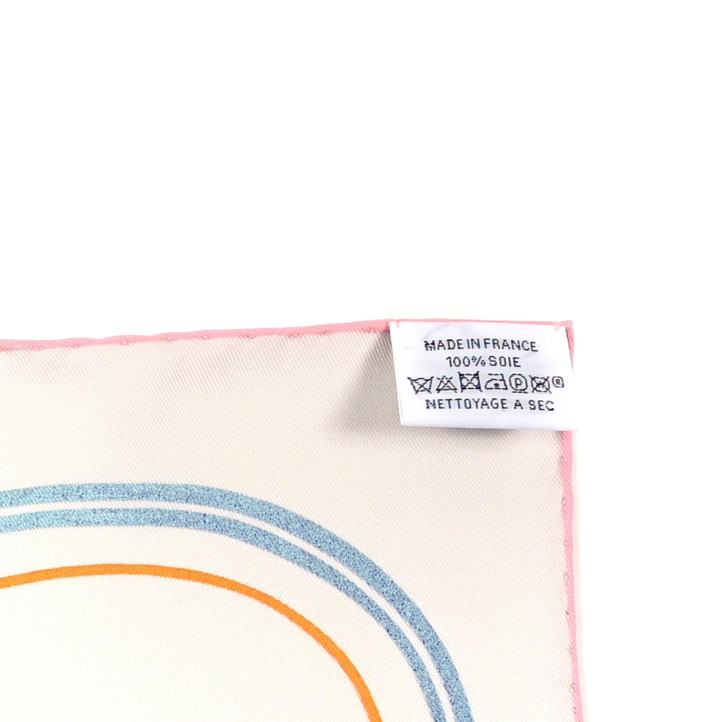 Silk Funny Ice Cream Scarf 70 Gris Perle Rose Multicolor