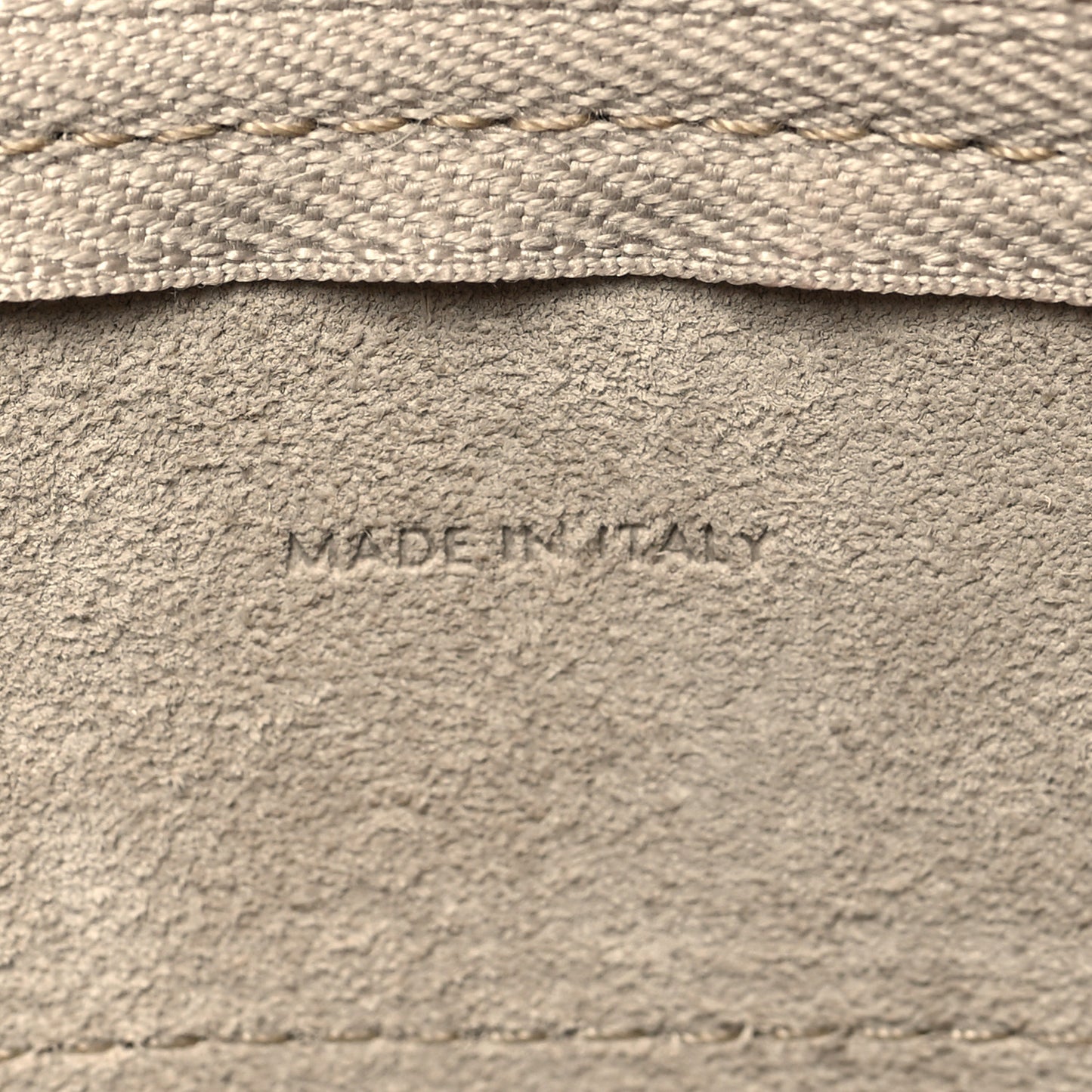 Grained Calfskin Nano Belt Bag Light Taupe
