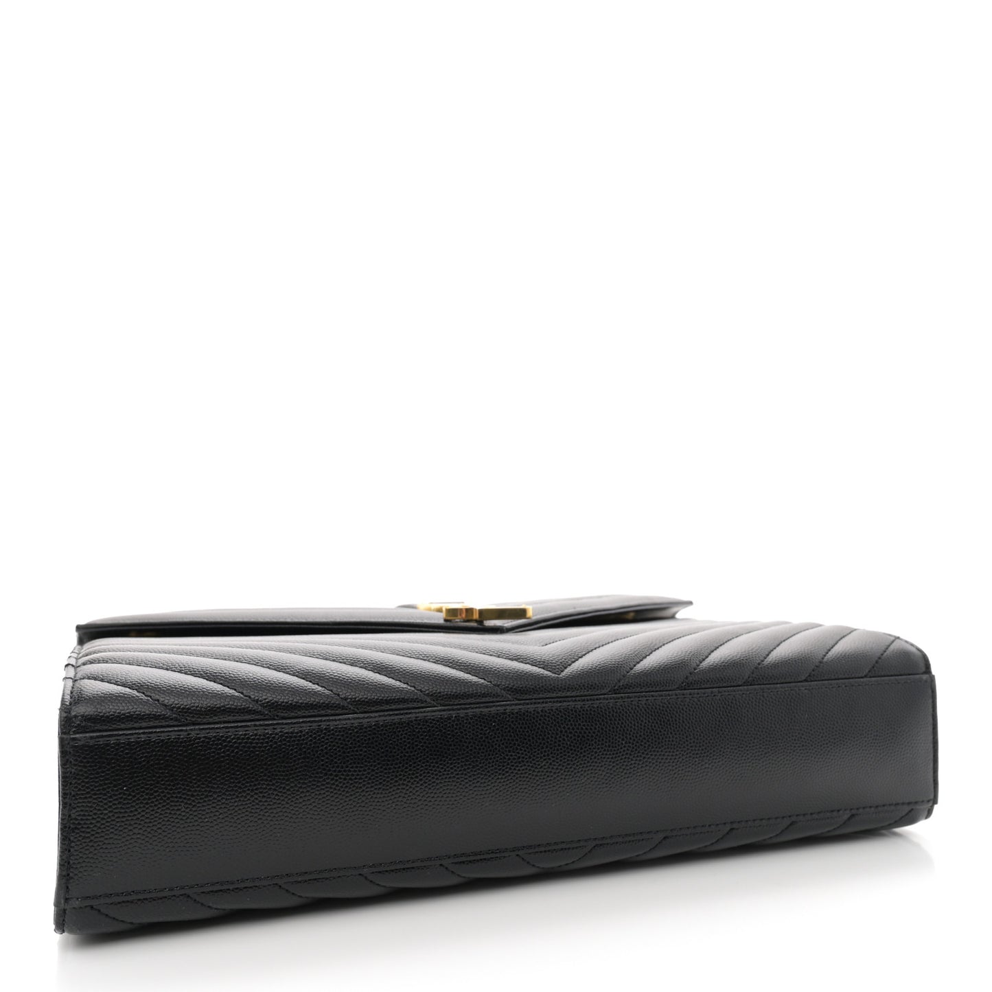 Grain De Poudre Matelasse Chevron Large Monogram Satchel Black