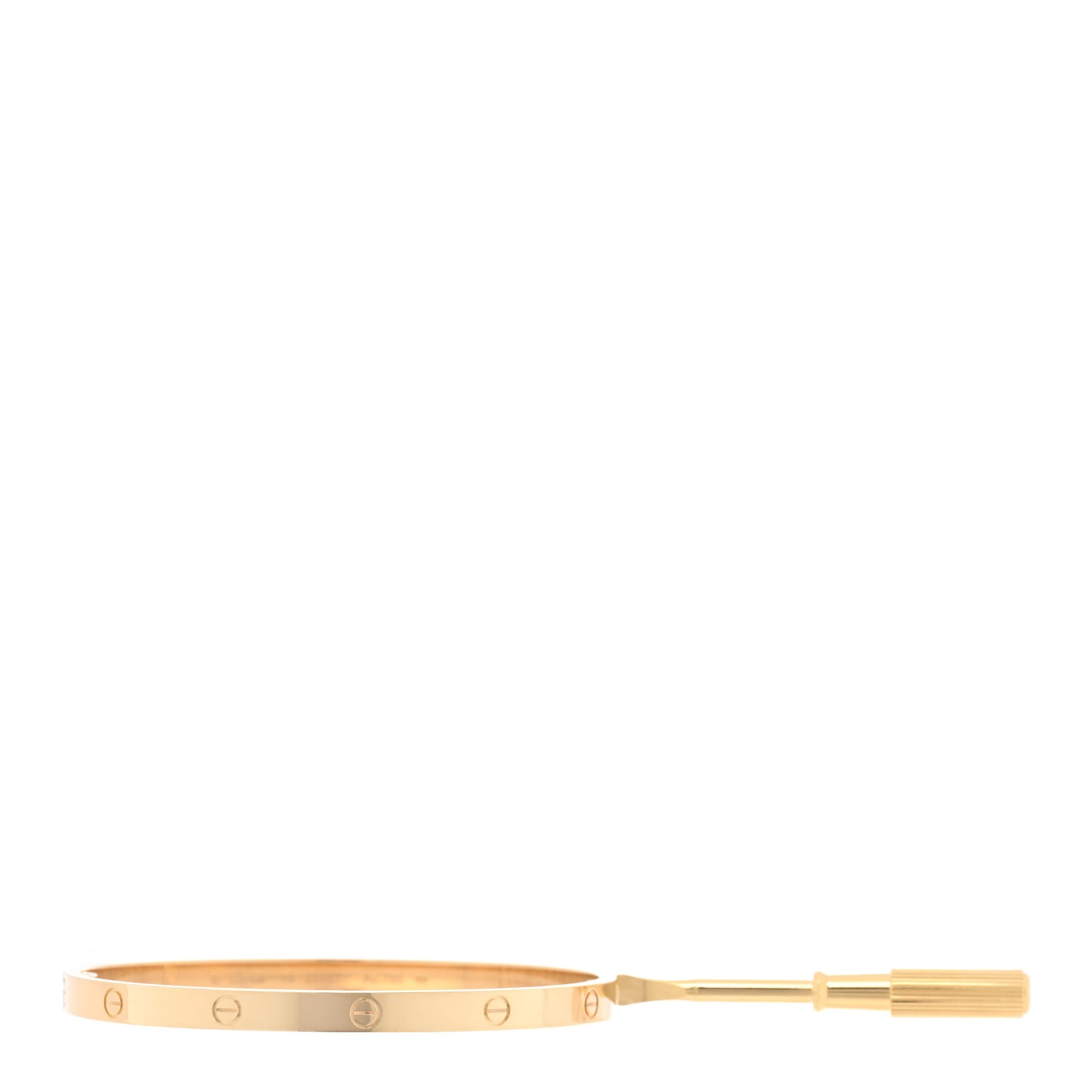 18K Yellow Gold Small LOVE Bracelet 19