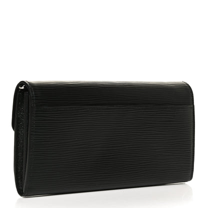 Louis Vuitton Epi Sarah Wallet NM Black 3 of 9