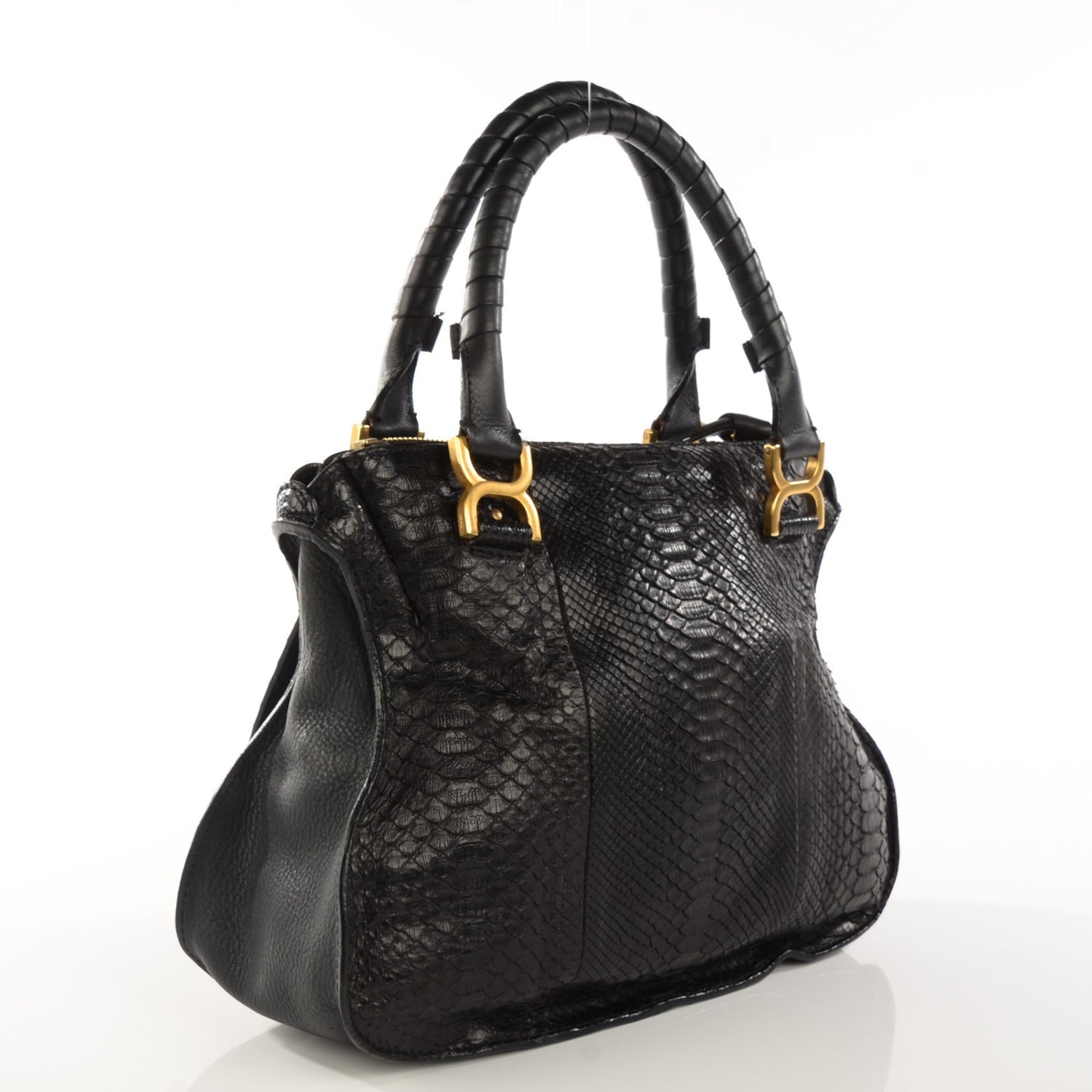 Python Small Marcie Satchel Black